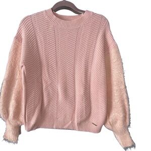 Marc New York Pink Combination Knit Sweater - Size M